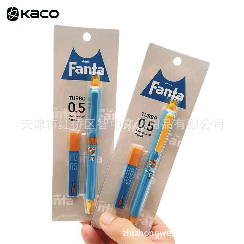 

KACO Fanta Collaboration Double-Click 0.5mm Mechanical Pencil & HB Lead Refills Set Fanta [Jumping]