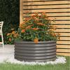 Plant Pot Galvanized Steel 80x80x36 Cm Grey