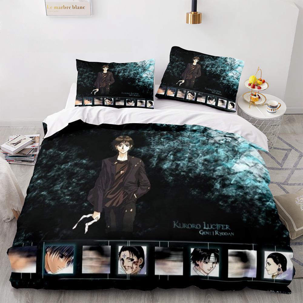 Nowa Moda HUNTER×HUNTER Zestaw Pościeli Pojedynczy Twin Pełny Queen King Size Zestaw na Łóżko Dorosły Dziecko Sypialnia Zestawy Poszewek na Kołdrę Druk 3D Anime