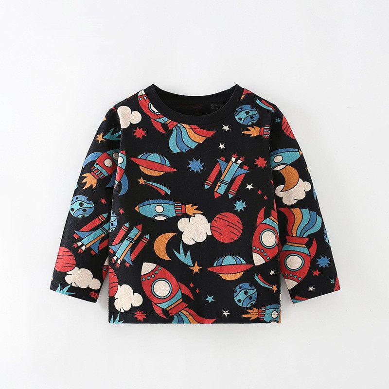 Cute Export Autumn Cartoon Casual Long Sleeve T-shirt