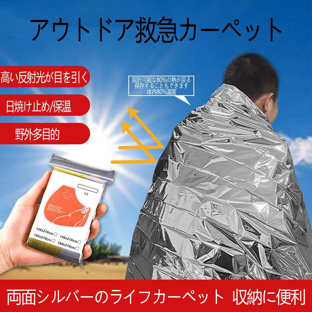 LUYING Outdoor Emergency Carpet, Compact, Portable, Multifunctional Emergency Heating Blanket,