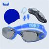Adult Swimming Goggles Set with Silicone Cap
