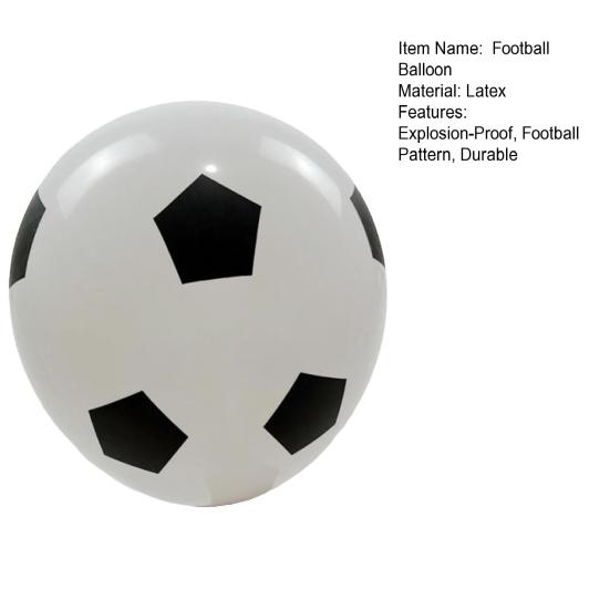 36 Inch Football Balloons, Explosion-Proof Latex Soccer Print Party Balloons, Sports Theme Decor for Game Day, Fan Party Supplies