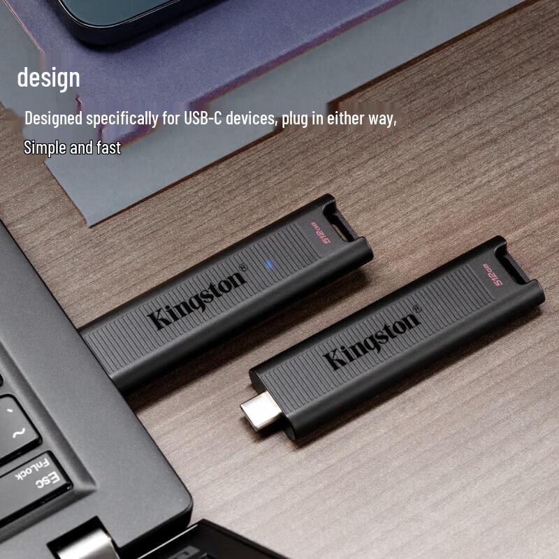 Kingston DataTraveler Max 512GB USB 3.2 Gen 2 Type-C SSD Flash Drive