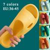 Fashion Super Soft Couple Home Slippers Indoor Non-Slip Sandals Anti-Slip Thick Sole Summer Bathroom Shower Slippers For Women Men(The Size Is Small)