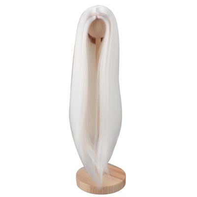 14 Peluca para Muñeca para Muñeca de 7 a 8 pulgadas DIY Recortable Suave Seda de Alta Temperatura Muñeca de Articulaciones Esféricas Peluca de Muñeca