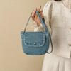 Trendy Denim Shoulder Bag For Women Fashionable Crossbody Purse Casual Versatile Commute Handbag