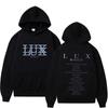 Hot Singer Rosalia Lux 2026 Tour Print Hoodie Men Women Fashion Sweatshirt Soft Cotton Sweatshirt Loose Cozy and Versatile