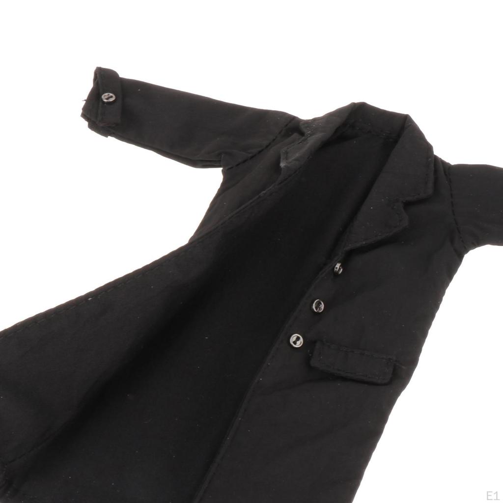 1/12 Male Trench Coat Miniature Soldier Costume Figure for 6'' inch