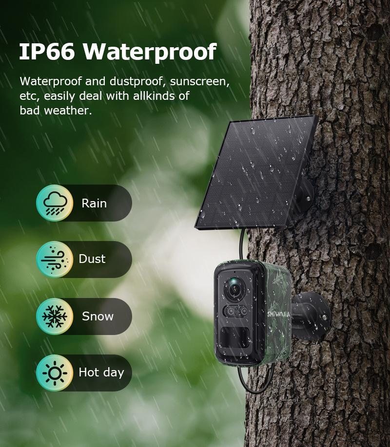 4G Wireless HD Outdoor Camera: Low-Power, Full-Color Night Vision, Camouflage Design