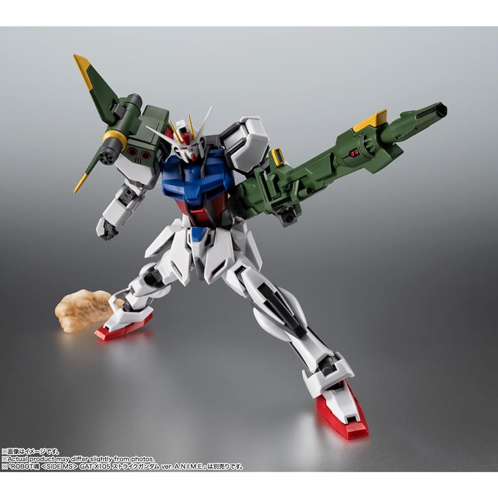 TAMASHII NATIONS Robot Spirits AQM/E-X03 Launcher Striker & Effect Parts Set 130mm Painted Action Figure ABS PVC
