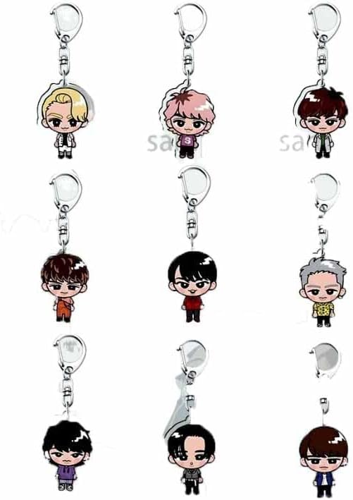 

Set of 9 Keychains [Unofficial] Keychains for Events, Everyday Use, Costume Accessories, Bags, Phones, Keys, Car Decorations [Parallel Import]