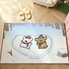 Cute M-Malteses Carpet Bathroom Anti-slip Mat Door Mat Home Decoration Mat Entrance Door Mat Scratch-resistant Door Mat