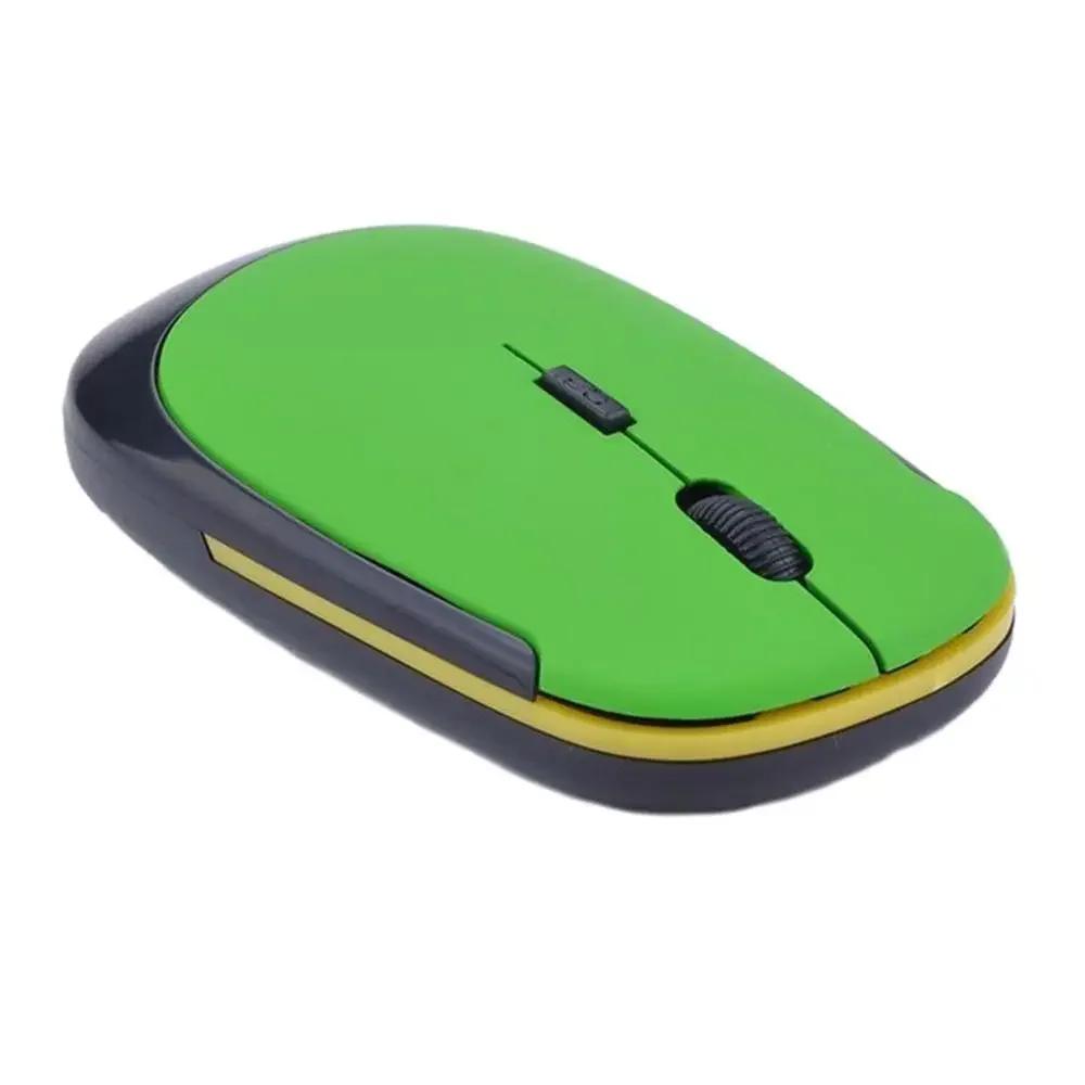 Portable 2.4GHz Wireless Mouse + USB Receiver 1600DPI 10m Gaming Mouse for Macbook Laptop PC