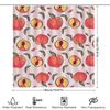 Pink Peach Print Shower Curtain Creative Bathroom Decor For Girls Bathrooms Modern Home Decoration 72X84 Inches