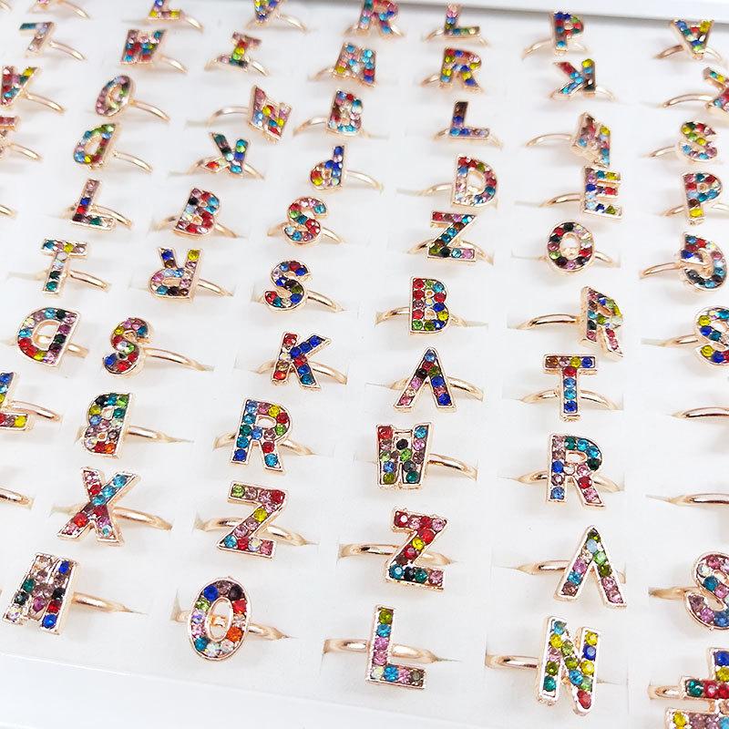 10ks drahokamu holčičí malý prsten jednoduchý temperament ukazováček šperk na ruku