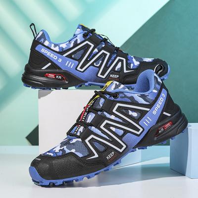 Large Size Men's Outdoor Hiking Shoes Mountain Bike Casual Sports Shoes Lightweight, Comfortable Waterproof Outdoor Hiking Shoes