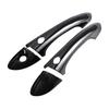 1 Set Black ABS Car Exterior Door Handle Covers Trims with Smart Key Hole Fit for Hyundai Sonata 2011 2012 2013 2014