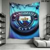 Manchester City Football Clu Wall Tapestry Aesthetic Wall Hanging Printed Fabric Blanket Decorative Tapestries for Bedroom Living Room Home Decor