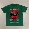 NEUES Rush Band 2024 56 Jahre Jubiläum Grünes T-Shirt Alle Größen BT94 Unisex T-Shirt