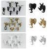 Animal Wall Hanger Hanging Hook Decor Clothes Craft Resin Ornament Decorative Supply for Bedroom Office Corridor