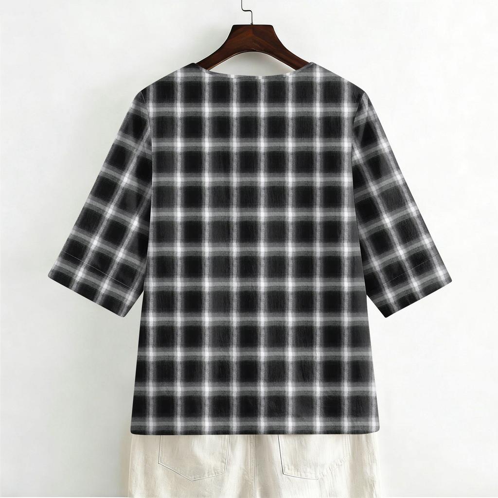Women's Shirts Dressy Casual T-Shirts 3/4 Sleeve Tunic Tops Basic Tees Pullover Work Blouses