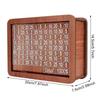 Piggy Bank with Savings Goal and Numbers Home Money Storage Box with Counter Wood Cash Coin Bank for Helping The Habit of Saving