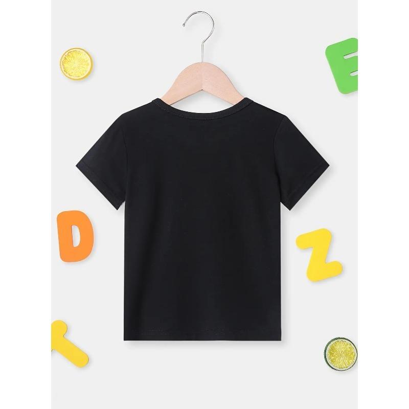 Europäische Größen Kinder Freizeit Sommerkleidung für Jungen Enthält ein niedliches T-Shirt mit Tierprint und kurzen Ärmeln. Müssen Sie sich darüber erkundigen?