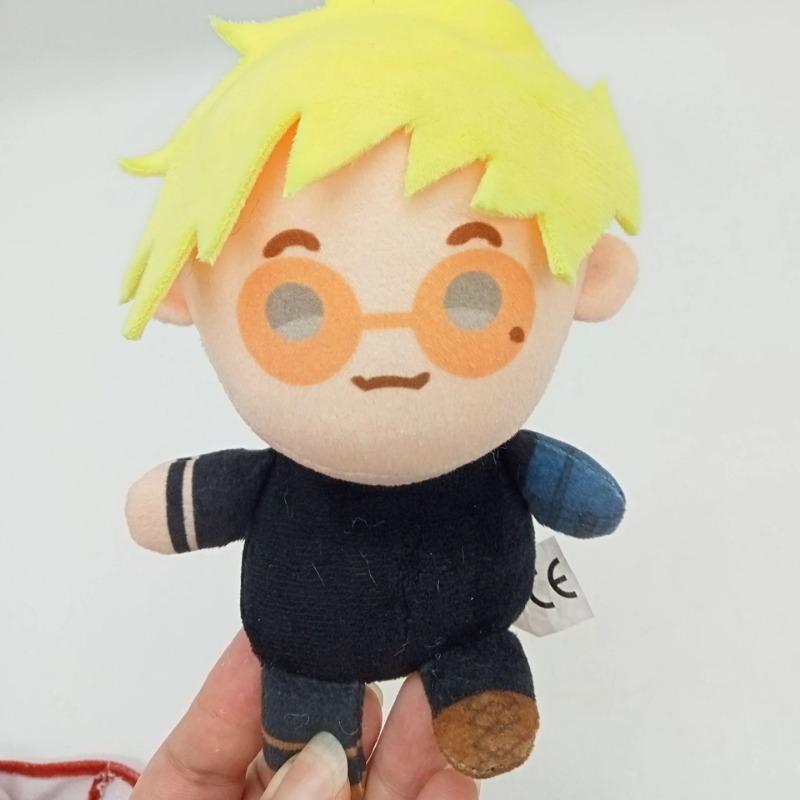 16 cm Trigun Stampede Plush Vash the Stampede Papusa de desene animate umplute Jucărie moale Cadou de aniversare pentru copii