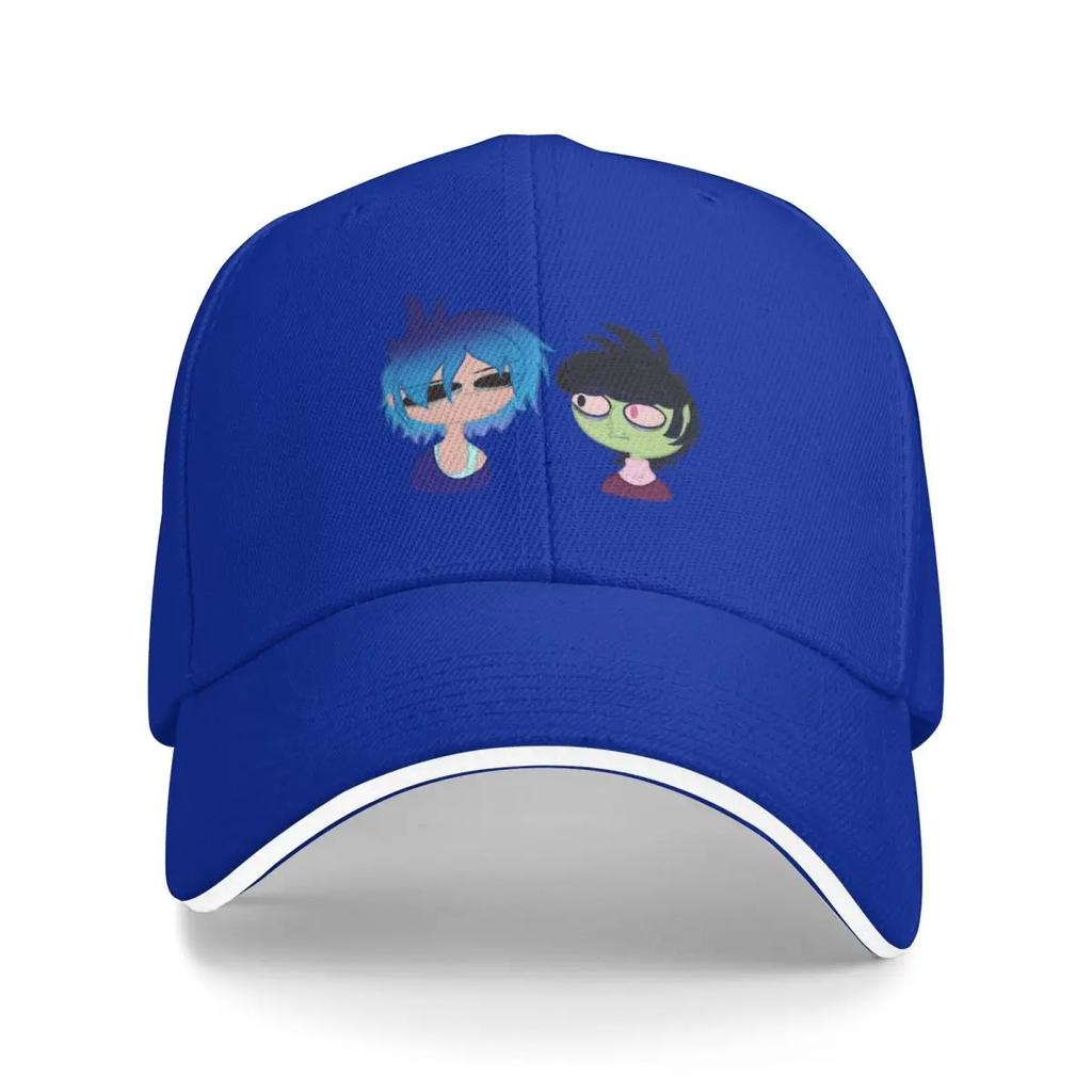 2D und Murdoc Kritzel Baseballkappe Sonnenschutzmütze Anime Damen Strand Outlet 2025 Herren