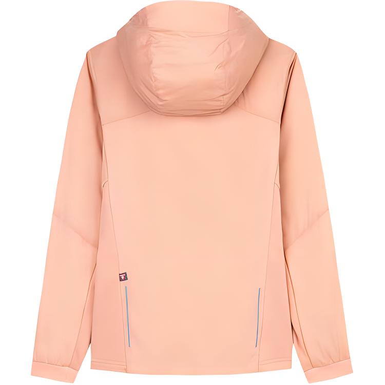 Anta Outdoor Series Solid Color Zip-Up Hooded Comfortable Breathable Jacket Women Jackets Grapefruit-Pink 162440801-3