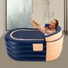 Inflatable adult bathtub with wireless electric air pump, 84*140*74cm Suitable for hot water bath & ice bath