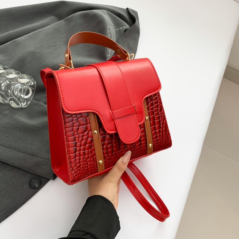 Handbag Simple Fashion Shoulder Bag Simple Messenger Women's Bag 2025 New Model New Casual Fashion Small Square Bag