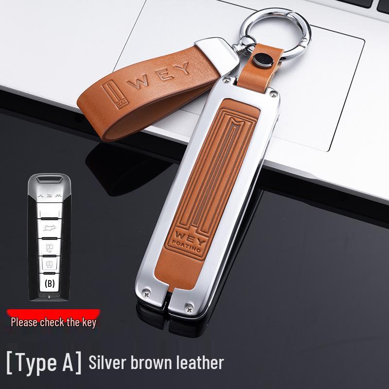 Great Wall Wey Key Case for VV7/VV6/VV5/Mocha/Macchiato/Tank 300 - Personalized Remote Control Shell (2021 Model)