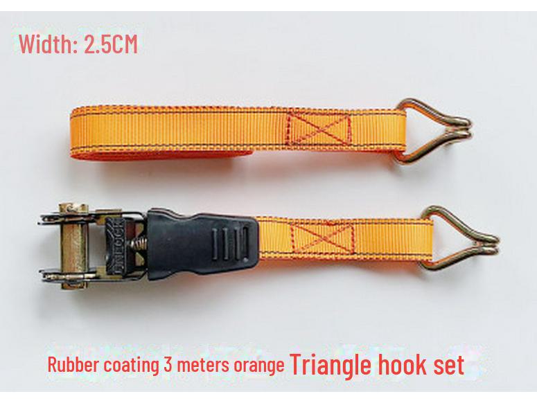 25mm Polyester Ratchet Tie Belt with Hook Tensioner for Motorcycle Shipping