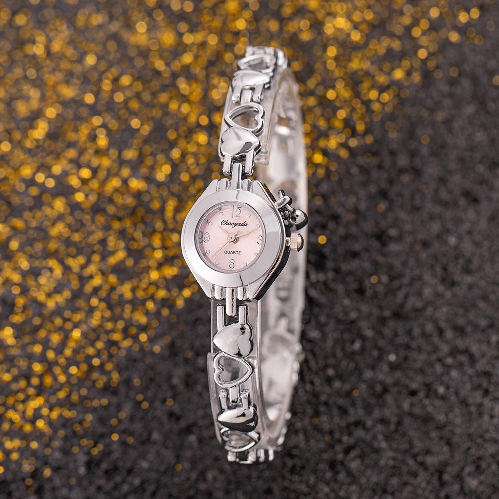 Orologi da Donna Top Orologi da Polso da Donna Bracciale in Acciaio Inossidabile Dorato Orologio Femminile Elegante Donne