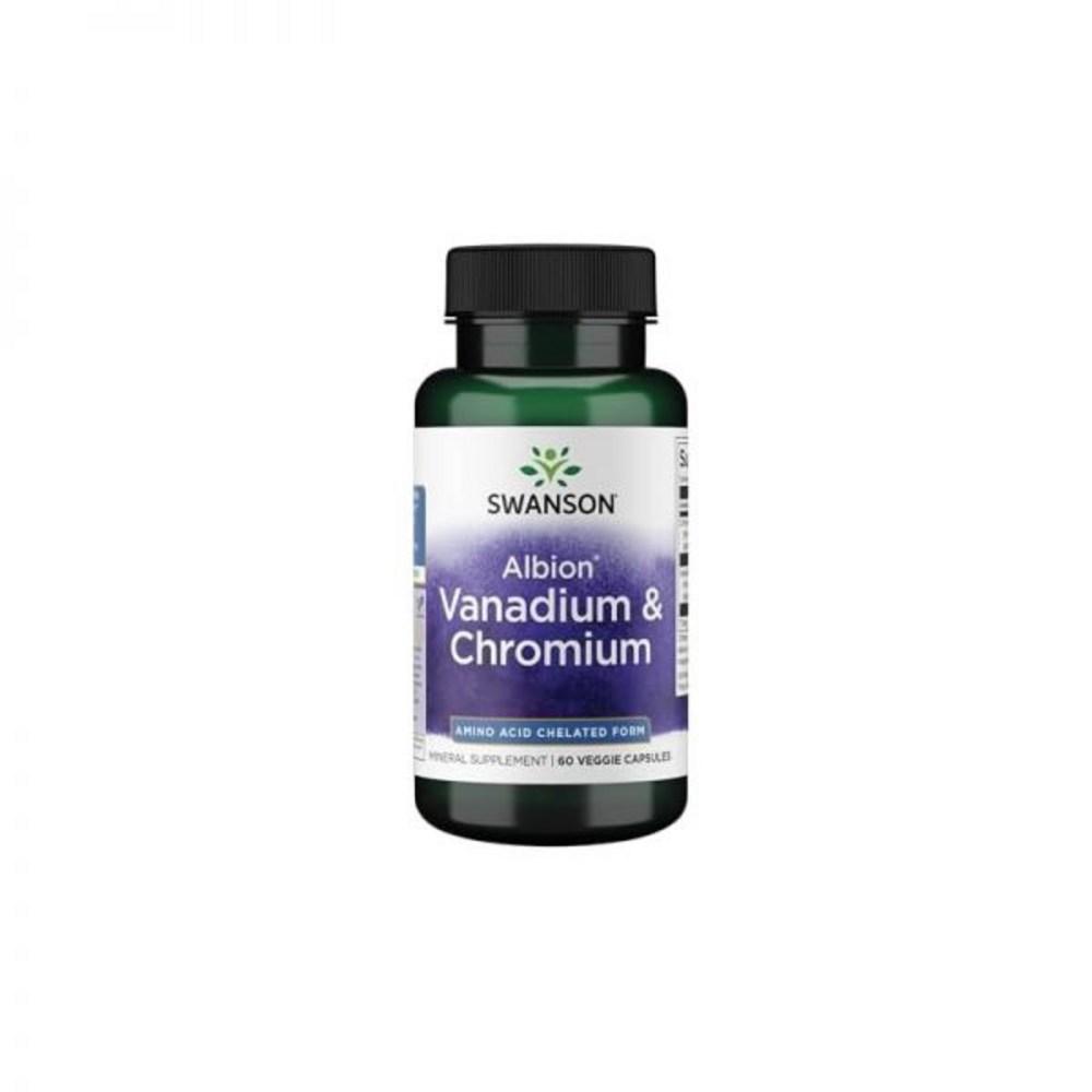 Swanson Albion Chelated Bandovangdium and Chromium 60 Capsules 1 pcs