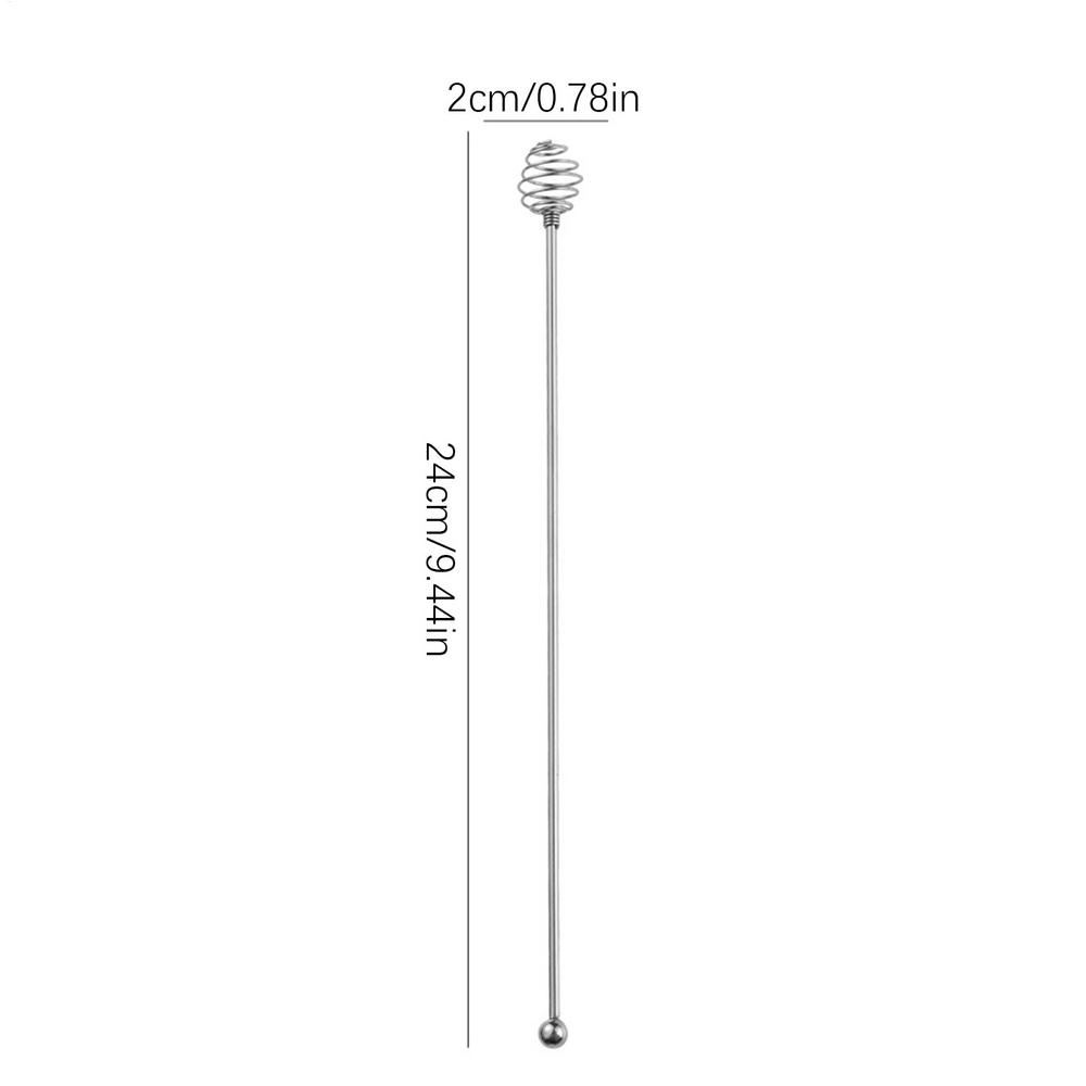 1pc Cocktail Stirrers Ergonomic Non-Slip Bar Tool 304 stainless steel Stir Sticks practical For Cafe Honey Beverage Chocolate