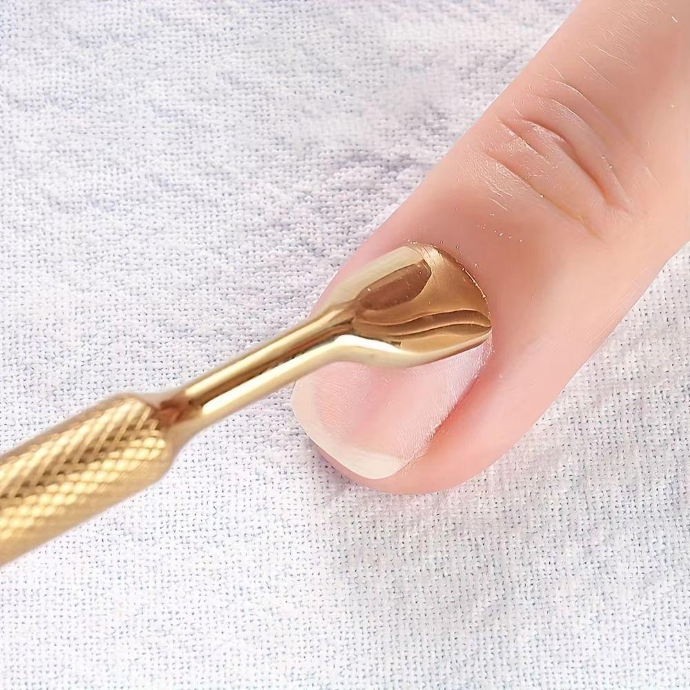 Doppelköpfiger Hufschuh-Schieber 100# 150# 240#, Nagelpflege-Werkzeug Nagelhautschieber Pediküre