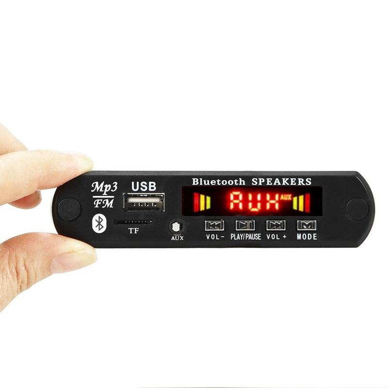 2X3W Amplifier Bluetooth 5.0 MP3 Player Decoder Board Car FM Radio Module Support TF USB AUX Handsfree Call