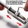 Spring-Loaded Screw Holder Screwdriver Bit with Anti-Drop Clamp, Single-Handed Operation & Ergonomic Locking Mechanism