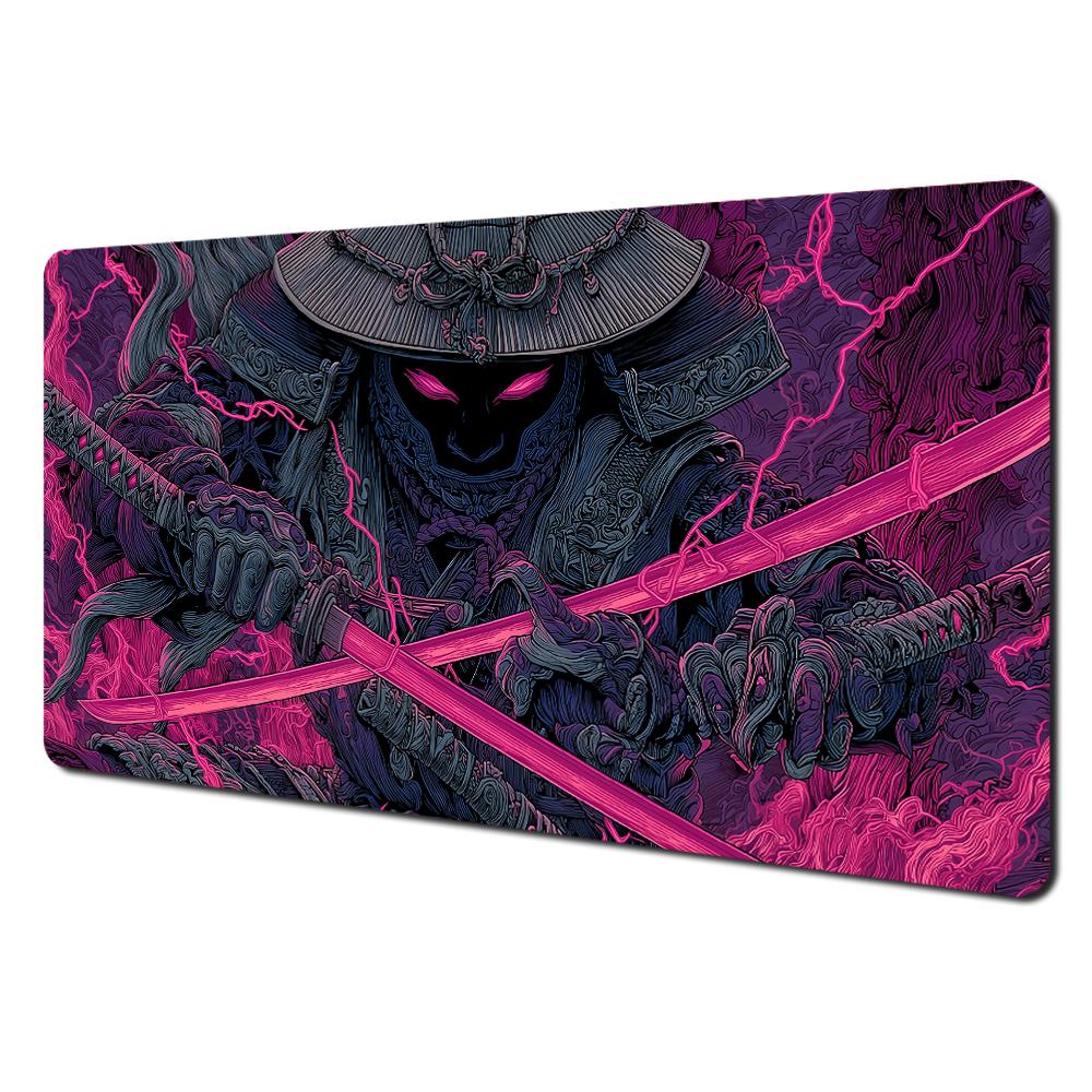 Japanese Hannya Oni Mask Gaming Mouse Pad Large Extended Desk Mat Smooth NonSlip Base for Anime Gamer Desk Decor