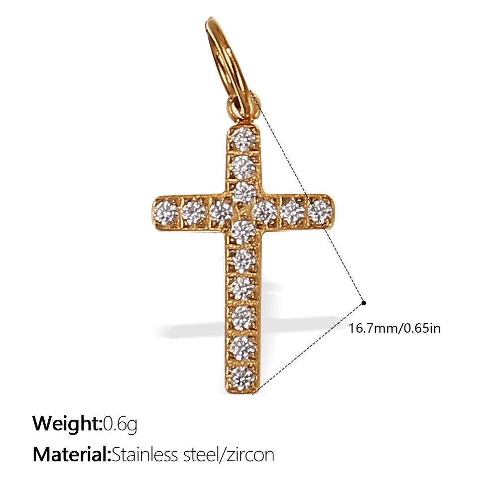 Vintage Cross Pendant Necklace Female Niche Design Hip Hop Fashion Pendant Jewelry Female