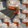 Modern Geometric Tribal Area Rug With Artistic Retro Pattern Designs Soft Decorative Carpet For Living Room Bedroom Home Decor