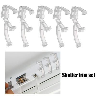 20 Pieces 2Inch Valance Clips Clear Small Blind Clips Window Valance Clamp Hooks for Horizontal Blinds Accessories