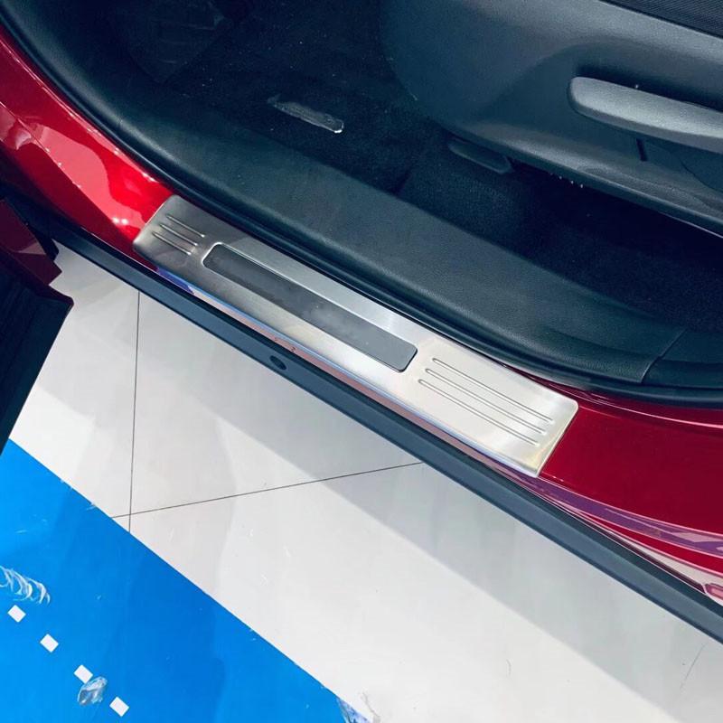 For Toyota Grand Highlander 2024 2025 Stainless Steel Car Door Sill Scuff Protector Cover Trim Stickers Styling Accessories