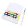 Set di Pittura ad Acquerello da Viaggio 18 Colori Vivaci Professionale Lavabile per Artisti Studenti