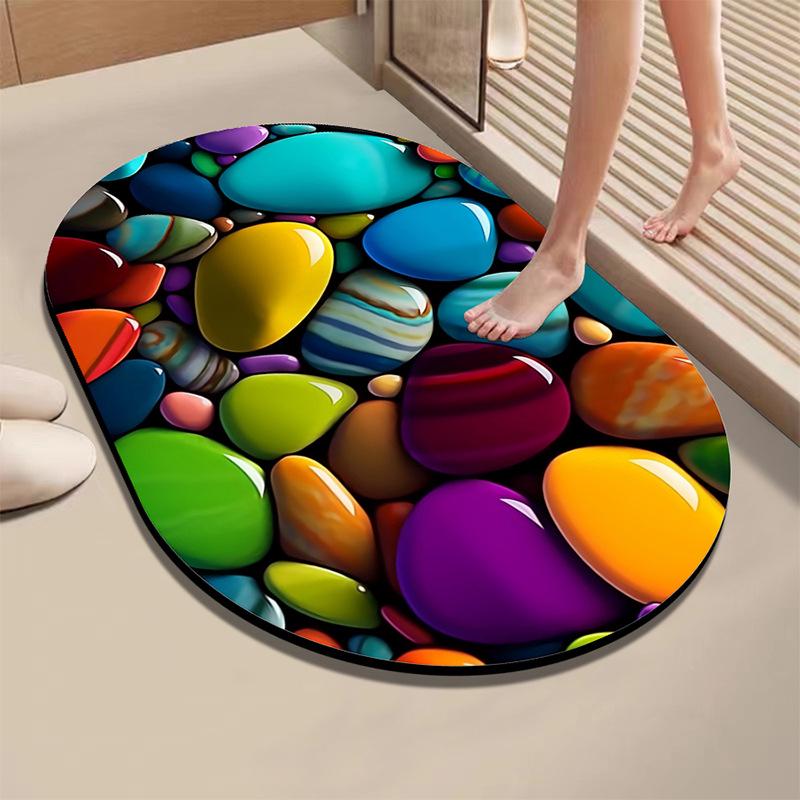 Diatom Absorbent Quick-Dry Non-Slip Bathroom Floor Mat