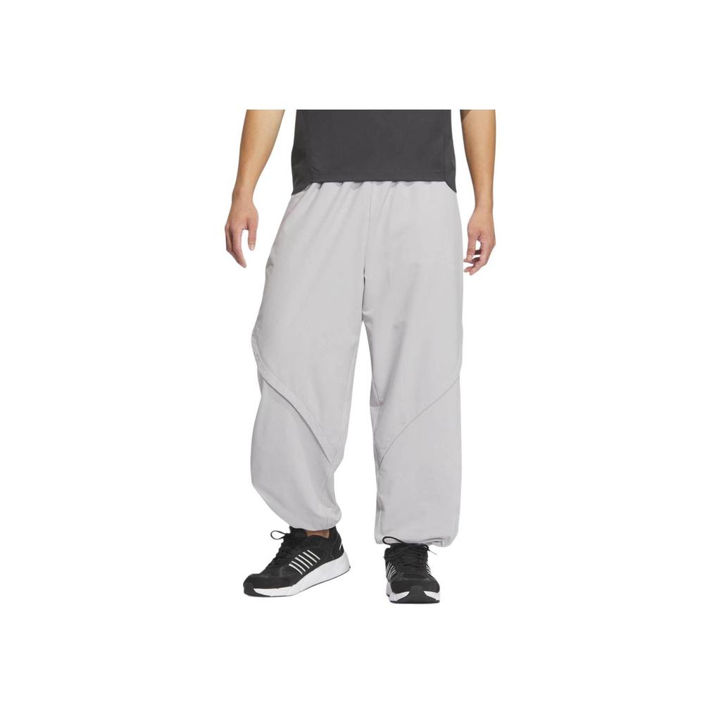 Adidas Future Style Woven Trousers Color Block Loose Fit Sports Casual Pants Men Bottoms Light-Gray Bright-White JL9988