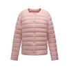 Down cotton liner women's winter short wear light and slim collarless jacket with fashionable warm small cotton-padded jacket